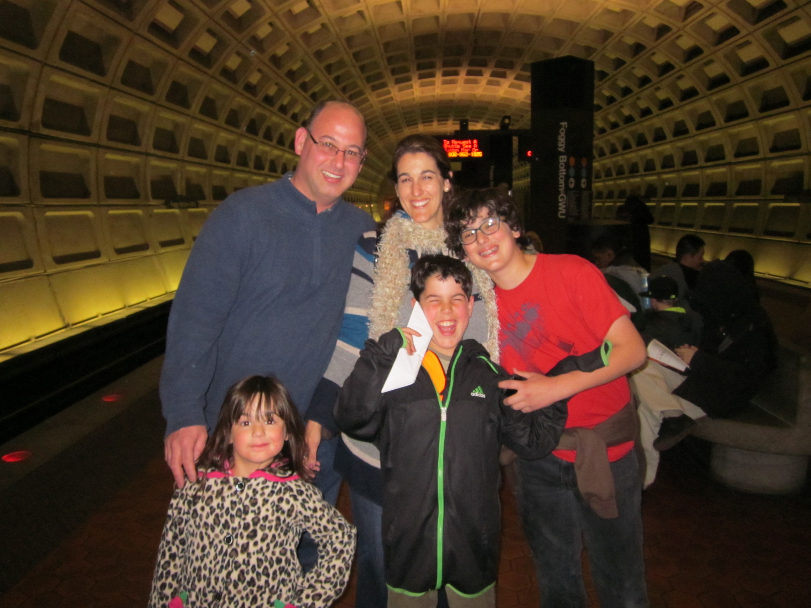 Family pictured at Jacob's Bar Mitzvah - Oct 2012